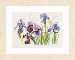 PN-0008027 Набор для вышивания LANARTE "Tripych Blue Flowers - Irisses"